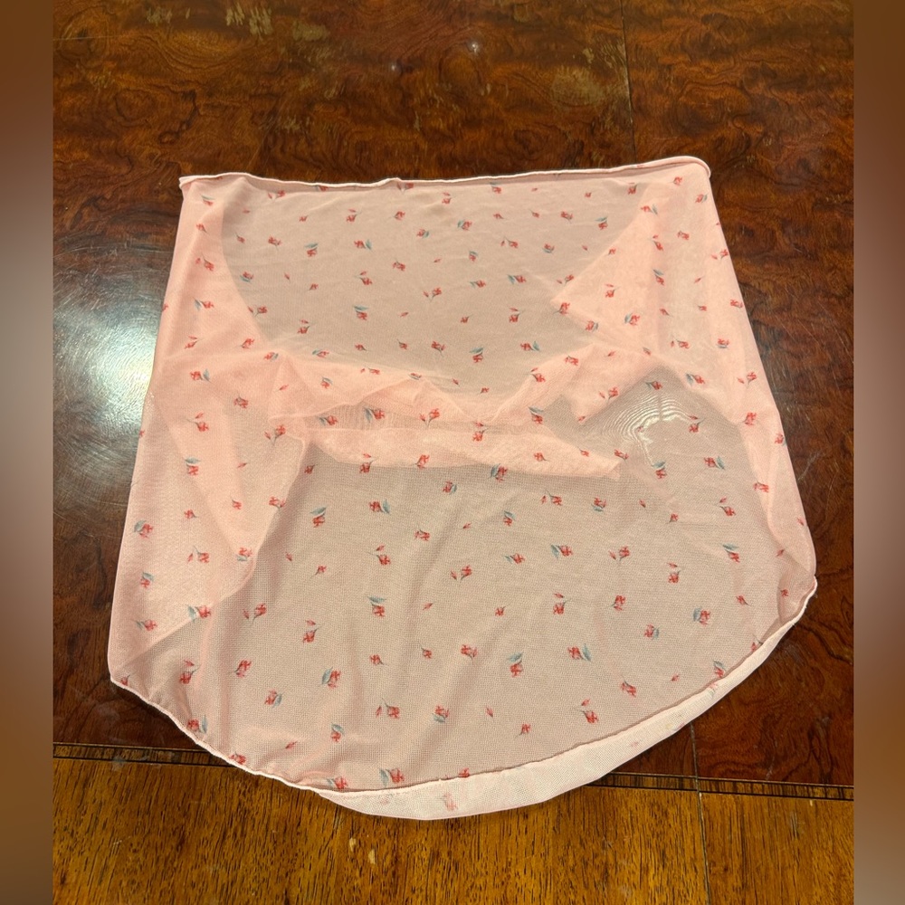 Pink floral coverup no tag